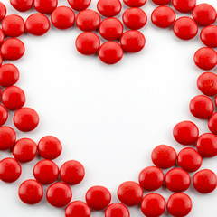 Heart shaped candies