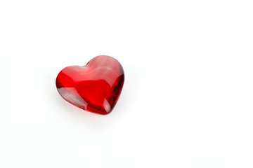 Glass Red Heart