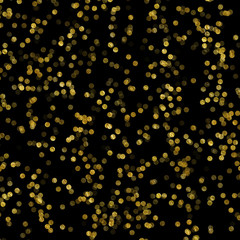 Gold Black Circle Dots Faux Foil Metallic Background Pattern Tex