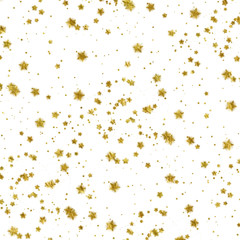 Gold Stars Faux Foil Metallic Background Pattern Texture