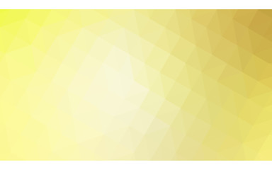 Yellow polygonal design illustration, which consist of triangles and gradient in origami style.