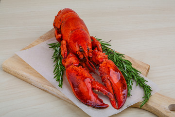 Boiled lobster