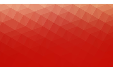 Red polygonal design illustration, which consist of triangles and gradient in origami style.