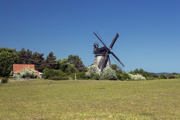 Fototapeta premium The Dutch windmill in Benz, Germany
