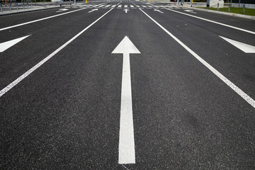 New empty road