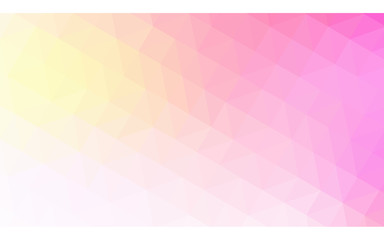Multicolor pink, yellow polygonal design illustration, which consist of triangles and gradient in origami style.