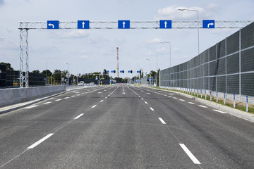 New empty road