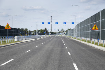 New empty road