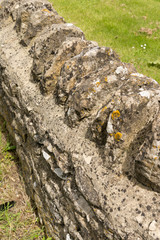 Stone wall-detail, Cotswols, England