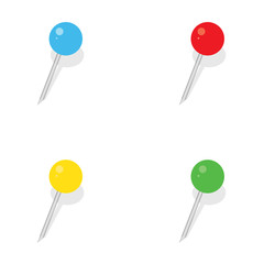 Pushpin vector set