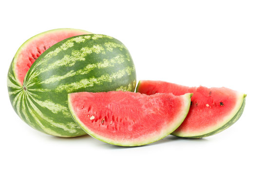 Tasty watermelon isolated on a white