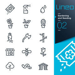 Lineo - Gardening and Seeding line icons