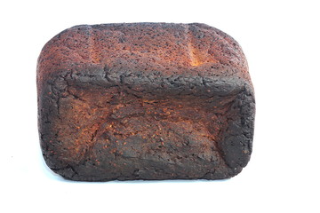 burned bread closeup