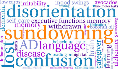 Sundowning Word Cloud