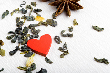 Food cooked with love. Valentine's Day.