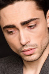 Obraz premium Model man's face close-up