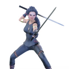 Obraz premium 女性剣士