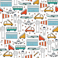 Seamless airport background