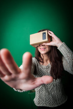 Cardboard virtual reality