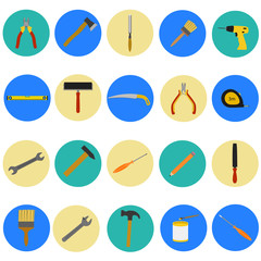 Round flat hand tools