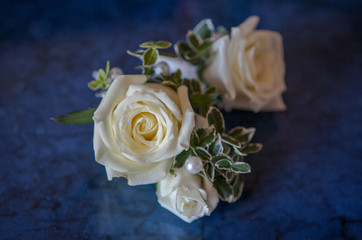 Beautiful wedding bouquet. Natural flowers..