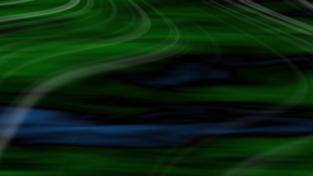 This perfectly seamless and very useful abstract motion loop features a pattern of flowing, streaking lines over a colorful abstract background of green and blue.