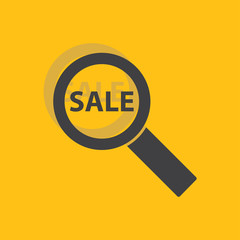 Sale search icon for web and mobile