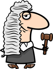 judge cartoon illustration