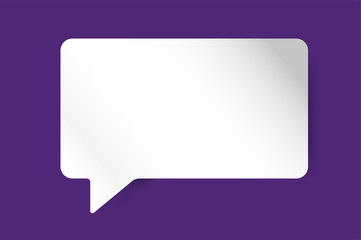 Fototapeta premium Quote blank template bubble empty design