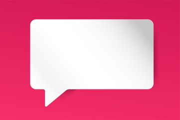 Fototapeta premium Quote blank template bubble empty design