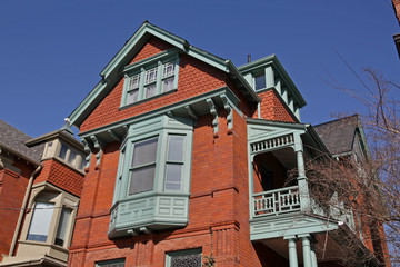 old house with gable