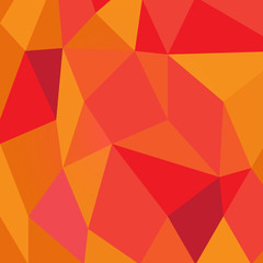 Red, yellow, orange poly abstract background.