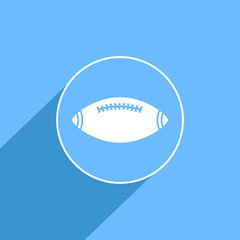 American football sign icon, vector illustration. Flat design st