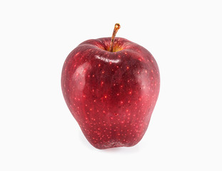 Plakat Red apple isolated on a white background