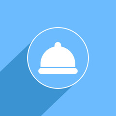 Concierge, bell sign icon, vector illustration. Flat design styl