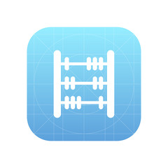 Old math calculator sign icon, vector illustration. Flat design