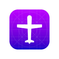 Ariplane sign icon, vector illustration. Flat design style for w