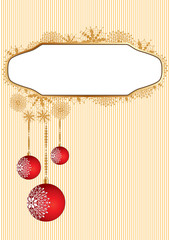 christmas template bacground or card, vector illustration