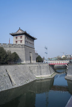 the ancient city wall of xi'an