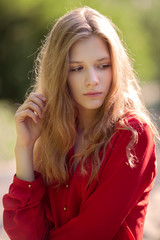 Naklejka premium Portrait of beautiful girl