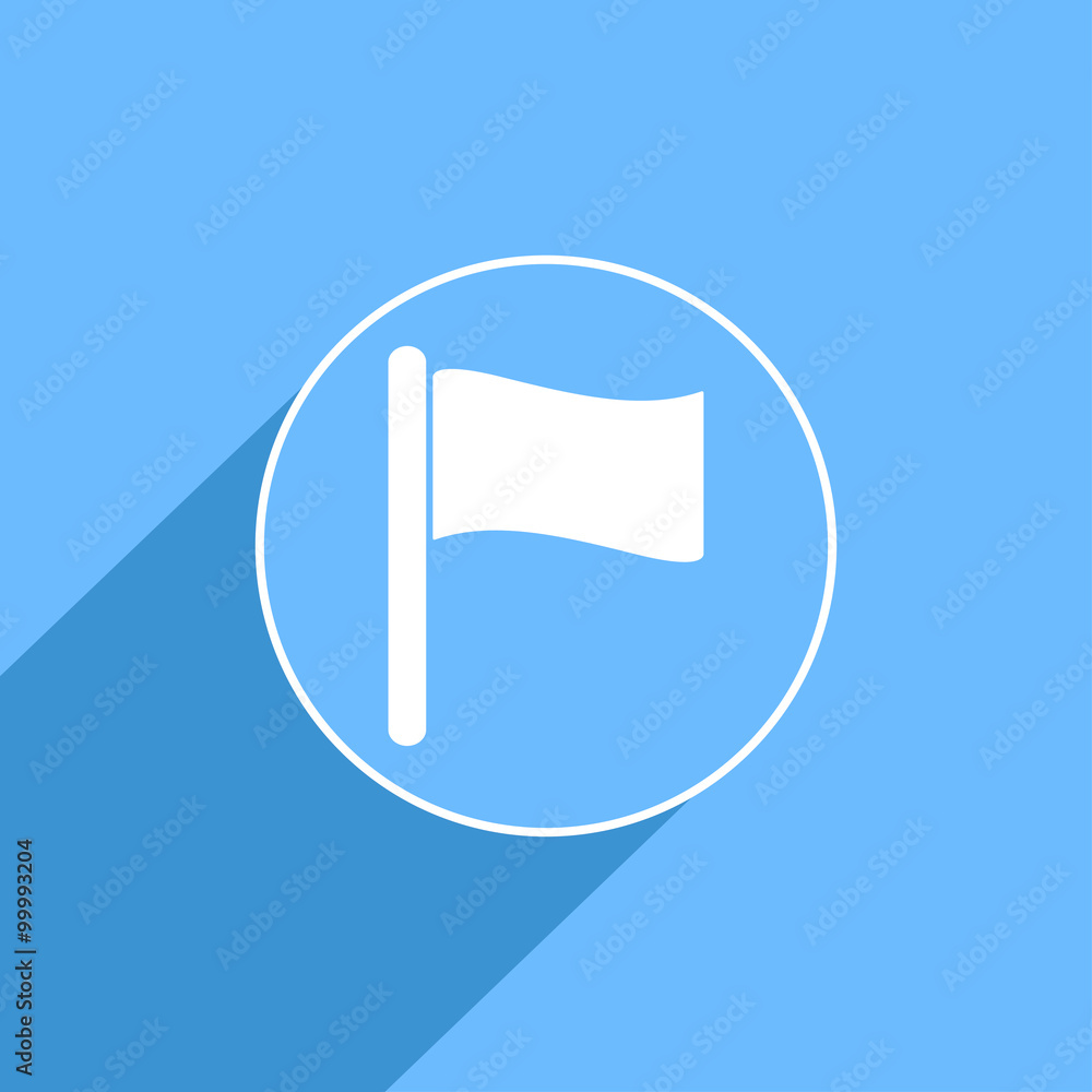 Poster flag sign icon, vector illustration. flat design style for web a