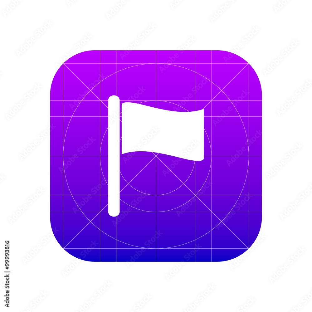 Poster flag sign icon, vector illustration. flat design style for web a