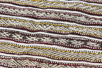 Pattern of a traditional Moroccan Berber carpet.