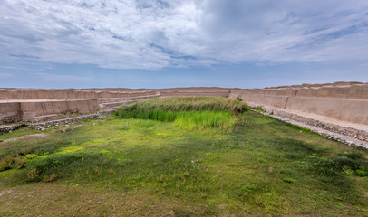 Chan Chan ruins in modern day Peru is the oldest known Pre-Colombian city in all of South America