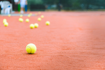 Tennis ball close-up
