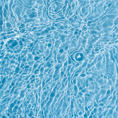 Fototapeta na wymiar Background of rippled pattern of clean water in a blue