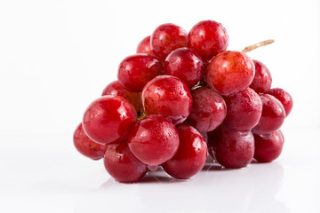 fresh grape on white background