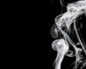 Obraz premium Abstract smoke on black background