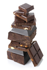 Broken dark chocolate