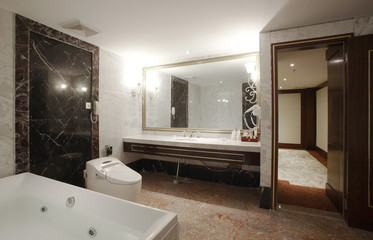 Hotel bathroom interiors